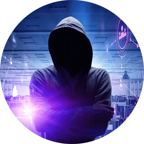 Secure Remote Workforce hacker person image