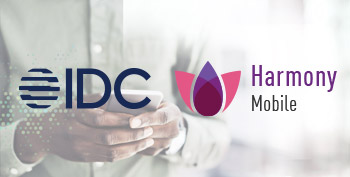 Logos von IDC und Harmony Mobile