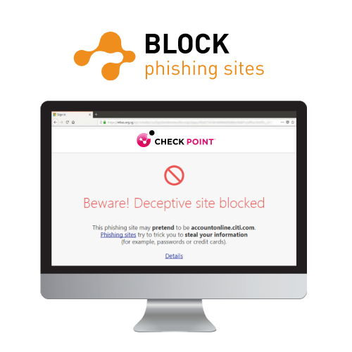 Bloqueia sites de phishing