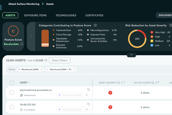 attack surface screen shot