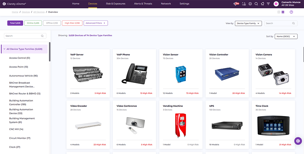 Leverage Claroty's 5 detection methods to instantly get comprehensive visibility into all CPS assets. 