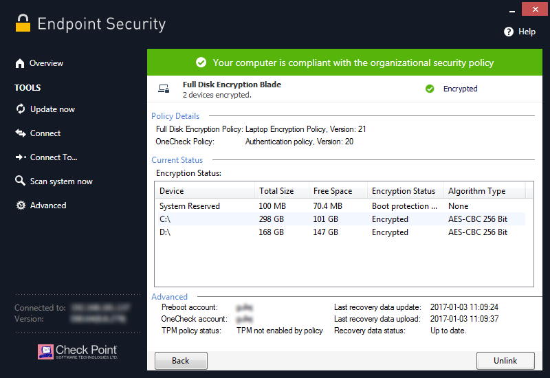 Checkpoint endpoint security management Checkpoint endpoint security management