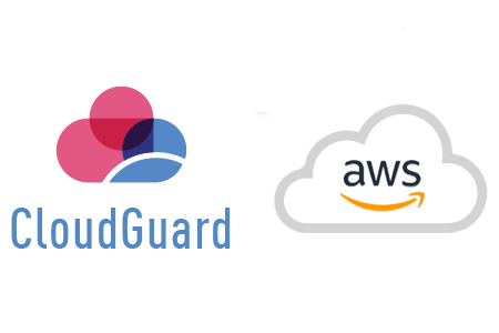 CloudGuard and AWS logos floater