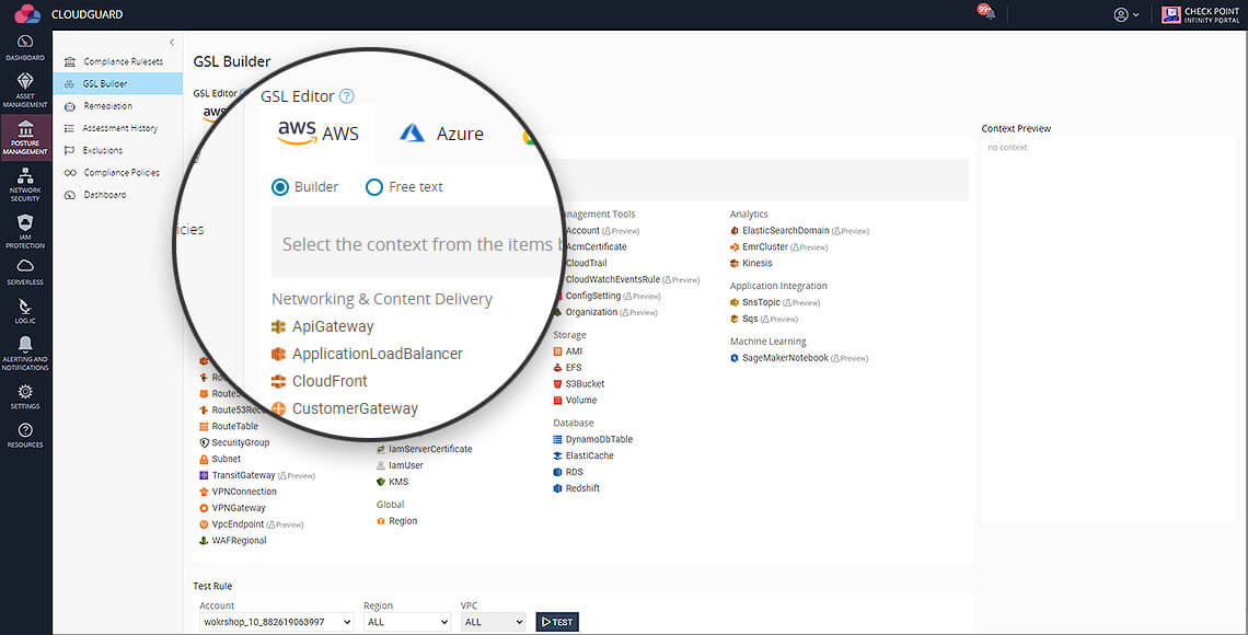 CloudGuard GSL Editor screenshot