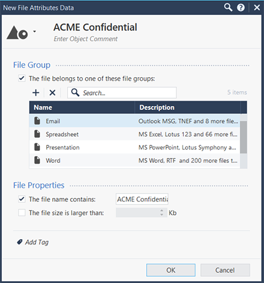 screeshot Acme Confidential