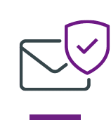 email block purple icon