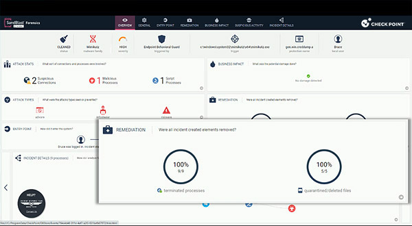 screenshot Contenimento & Riparazione degli Attacchi 