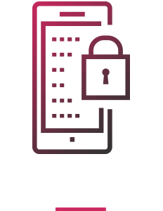 Mobile lock icon gradient 232x300