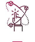icon gradient point click network