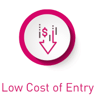Low Cost of Entry