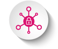 icon pink network lock