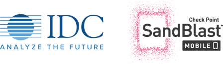 IDC and SandBlast Mobile logos