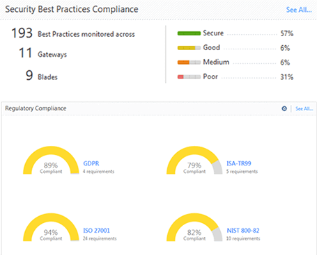 Regulatory Compliance screen capture