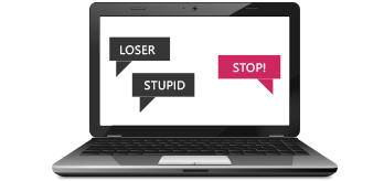 Laptop de bullying virtual