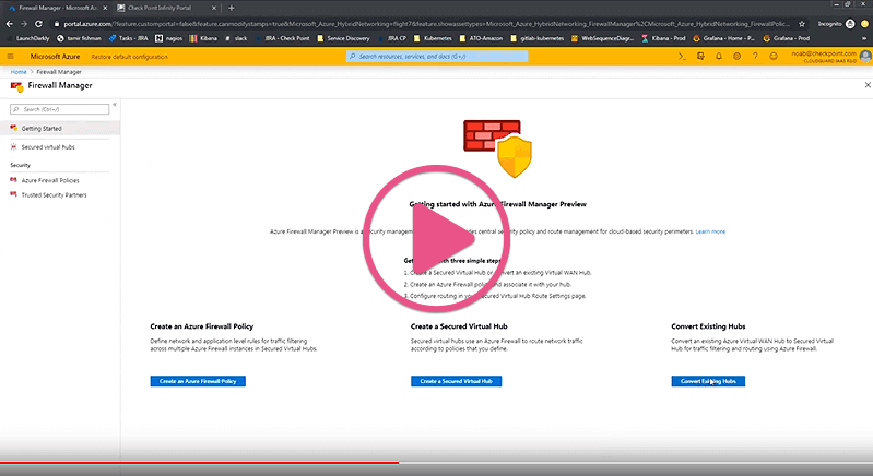 Скриншот видео с Microsoft Azure CloudGuard Connect