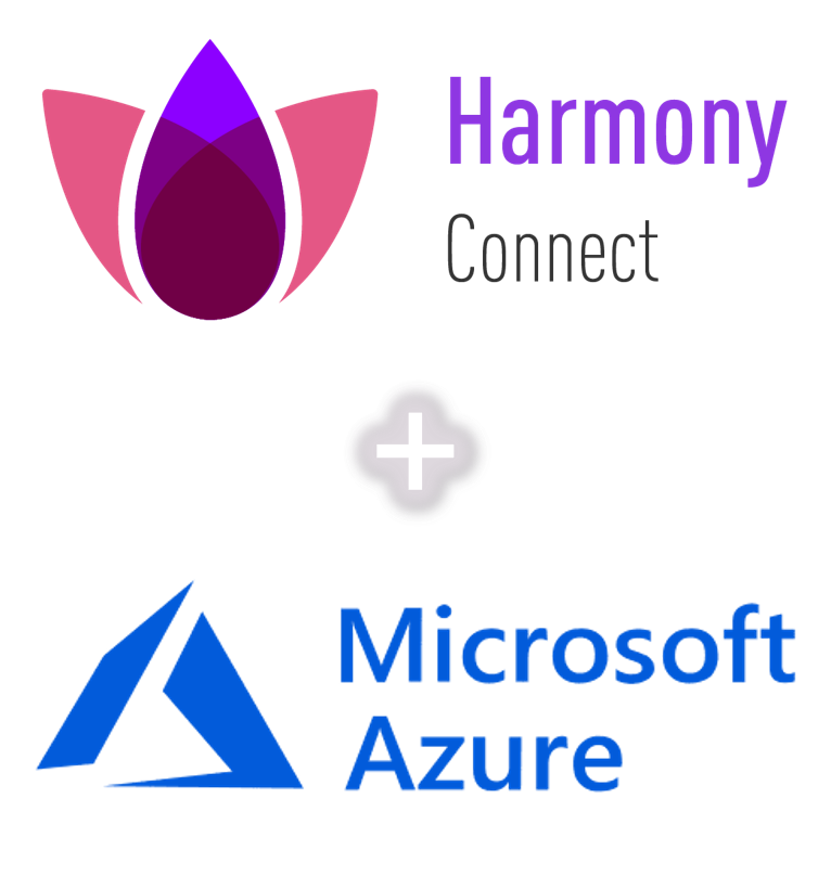 Логотипы Harmony Connect и Microsoft Azure