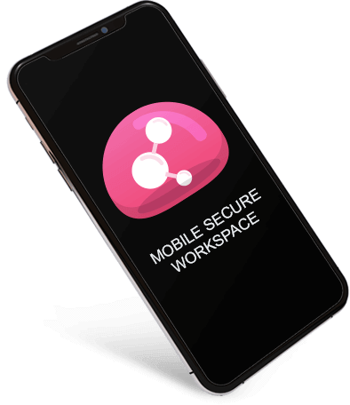Mobile Secure Workspaceを搭載したスマートフォン