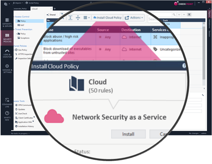 On-Premise R80 Data Center screenshot