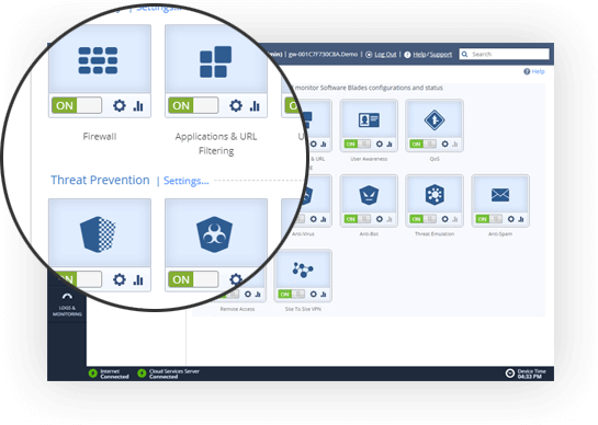 Harmony Email & Office diagram with built-in security
