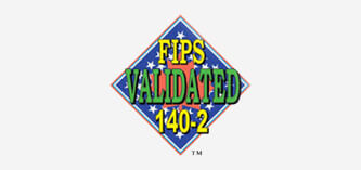 Azulejo de certificación validado por FIPS 333x157