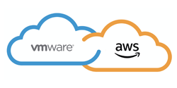 Loghi VMware e AWS