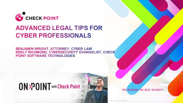 webinar advanced legal tips cyber professionals