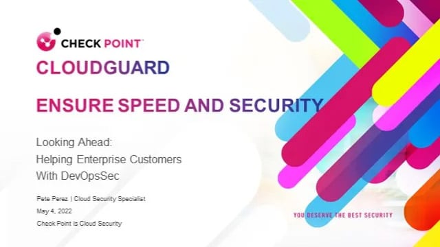 webinar cloudguard ensure speed and security